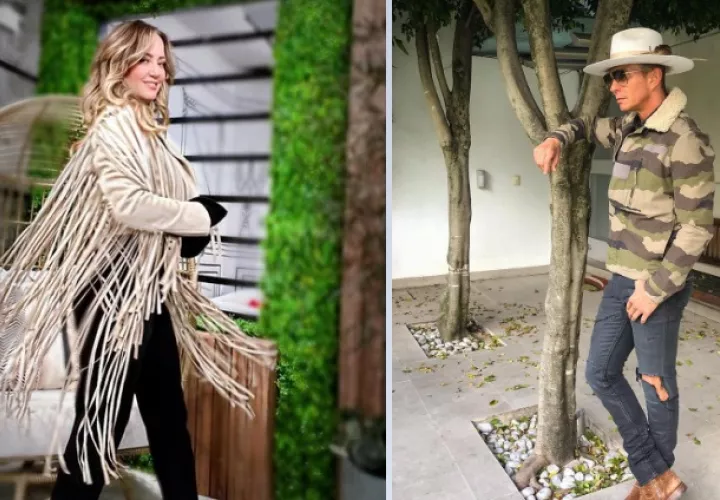 Andrea Legarreta y Erik Rubín. Fotos: Instagram