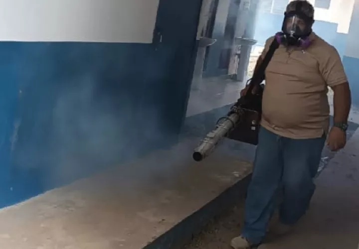 se efectuarán jornadas de nebulización en la semana previa al inicio de clases, con el fin de evitar la presencia del mosquito Aedes aegypti. Foto. Archivo