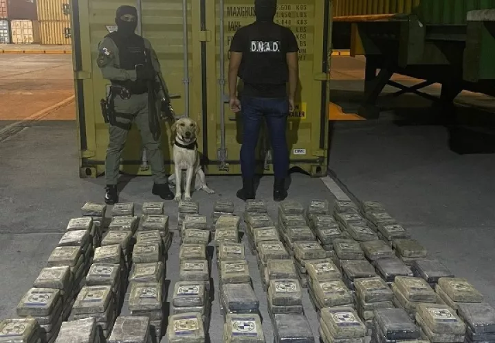 El contenedor provenía de Nicaragua con destino a la India, por este caso no hay ninguna persona detenida. Foto. Cortesía Ministerio Público