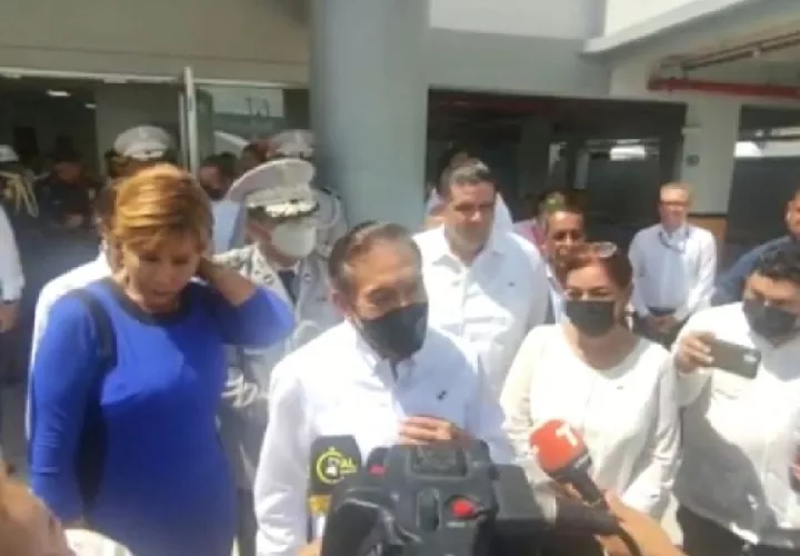 Las declaraciones del presidente Laurentino Cortizo se dieron durante el acto de graduación en la academia de la Policía Nacional en Davis. Foto. Diomedes Sánchez