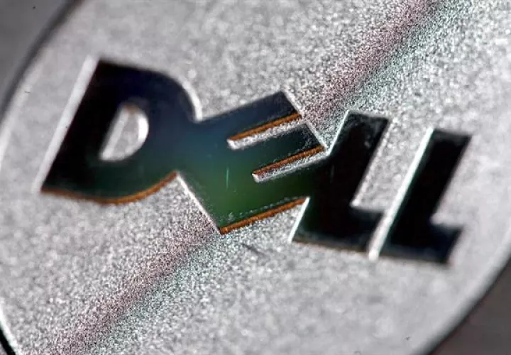 Logo de la compañía estadounidense Dell.