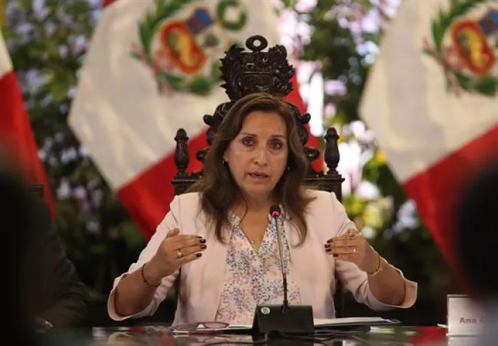 La presidenta de Perú, Dina Boluarte. Foto: EFE
