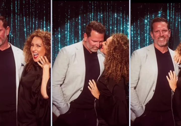 Erika Ender cin su prometido. Foto: Instgram