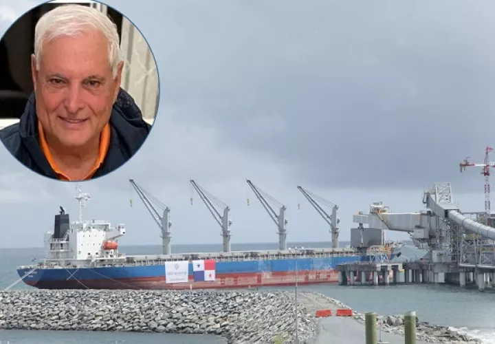 La empresa tiene restricción de carga de concentrado de cobre en el puerto de la mina. Foto: Cobre Panamá