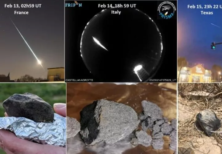 La semana pasada cayeron meteoritos en Francia, Estados Unidos e Italia. Foto: Cortesía