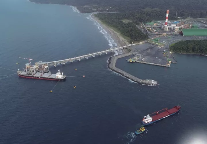 Minera Panamá suspendió las operaciones de carga a inicios de semana. Foto: CP