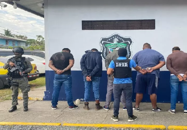 Los cinco detenidos son del distrito de San Miguelito. Foto. Eric Montenegro