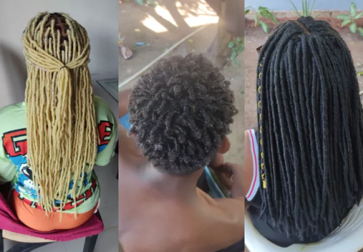 Faux locs goddess, definición de rizos y faux locs crochet. Fotos: Cortesía / @trenzasthali