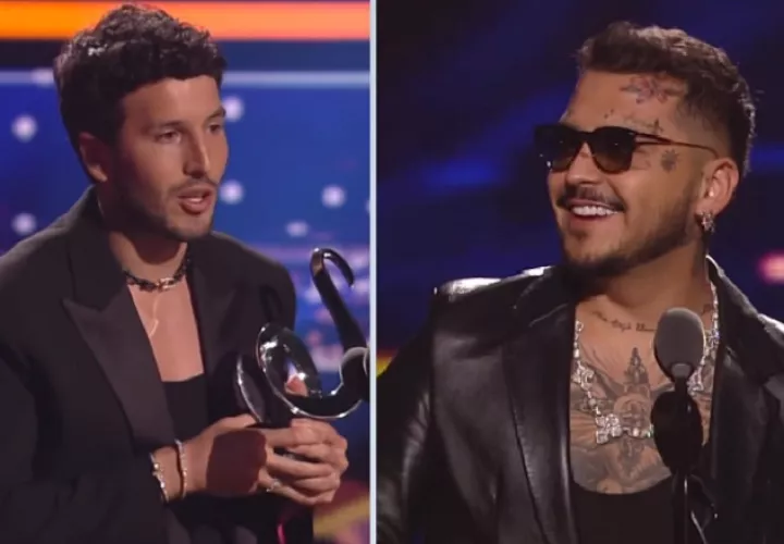 Sebastián Yatra y Christian Nodal, en la lista de los ganadores. Foto: Instagram
