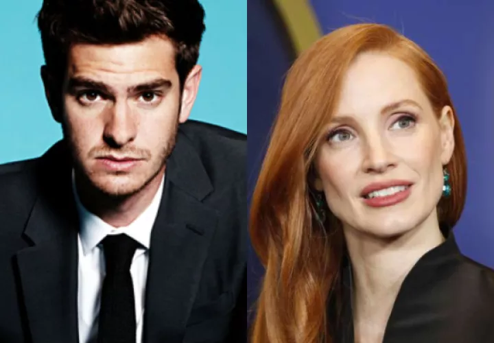 Andrew Garfield y Jessica Chastain. Fotos: Archivo