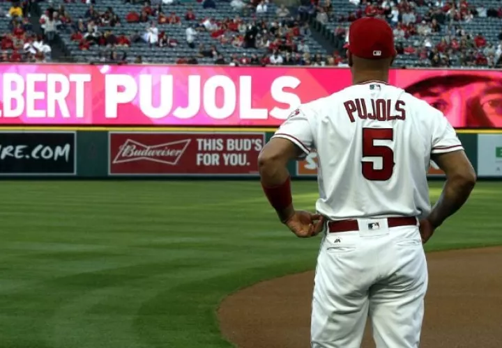 Pujols, quien señaló que se ve como un mentor para los jugadores. EFE