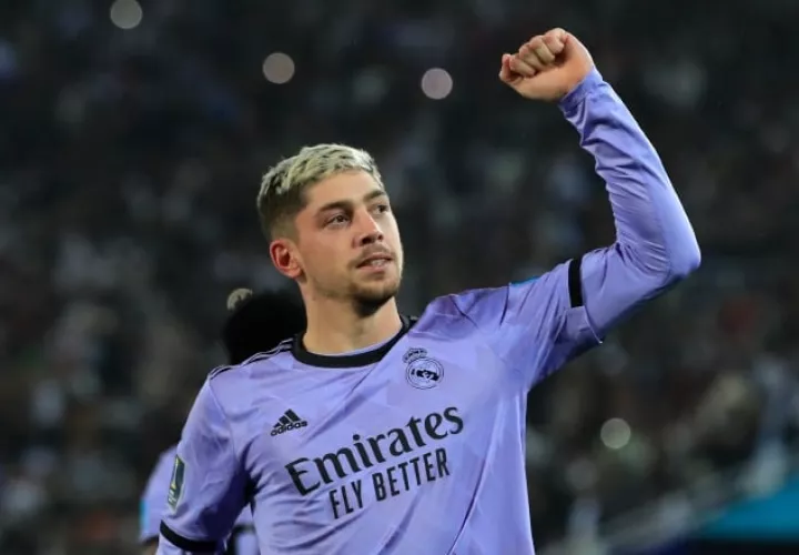 El centrocampista del Real Madrid Fede Valverde celebra tras marcar el segundo gol ante el Al Ahly. Foto: EFE