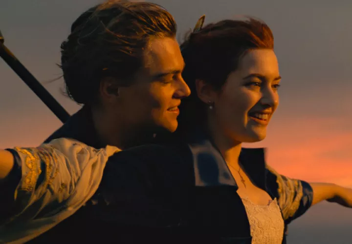 Kate Winslet como Rose y Leonardo DiCaprio como Jack. Foto: .EFE / 20th Century Studios