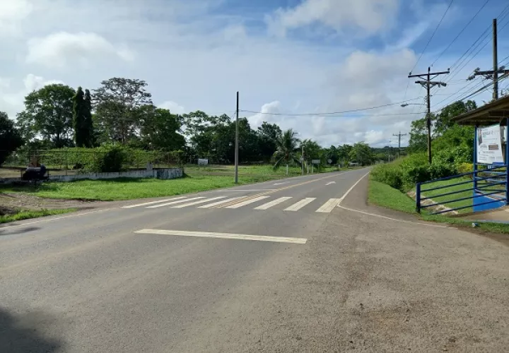 Vista de la carretera Panamericana, en la entrada de Metetí, Darién. Foto: Archivo