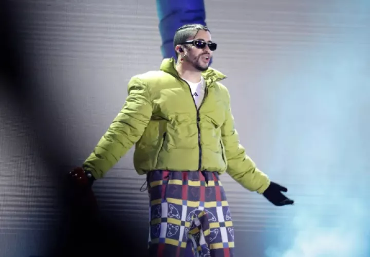 Fotografía del cantante puertorriqueño Bad Bunny. Foto: EFE / Carlos Ortega