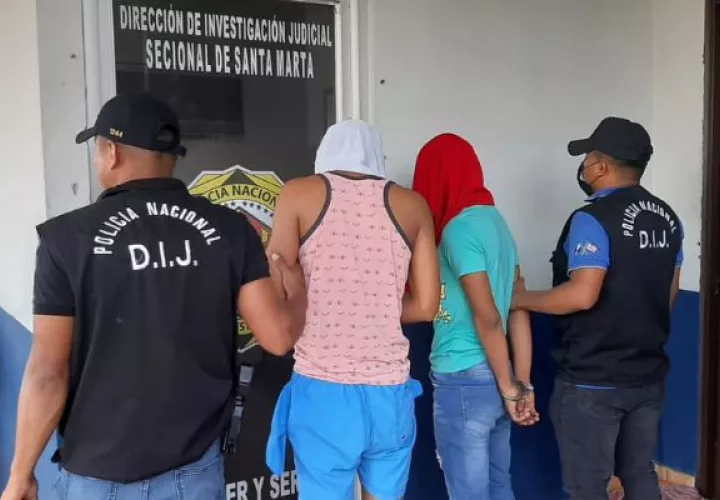 Los tres ciudadanos fueron aprehendidos este miércoles. Foto: Ministerio Público