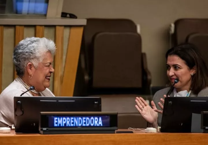 Julia Margarita Sandoval durante su intervención.  Foto: Cortesía