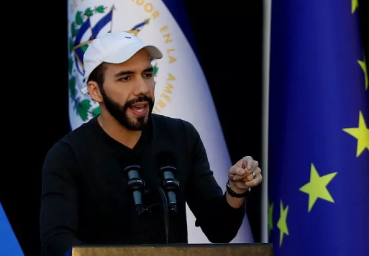 El presidente de El Salvador, Nayib Bukele defendió sus políticas de Seguridad. Foto: EFE