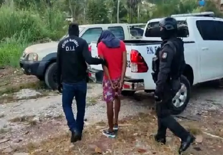 Las autoridades lograron capturar a alias "Davisin" solicitado por intento de homicidio. Foto. Eric Montenegro