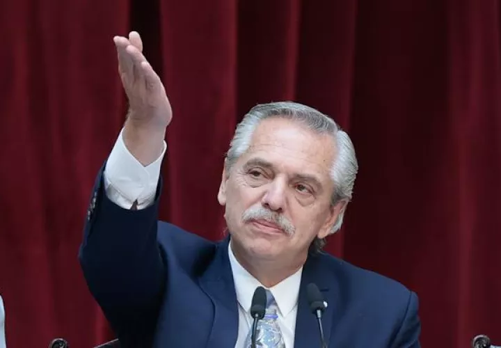 El presidente de Argentina, Alberto Fernández.