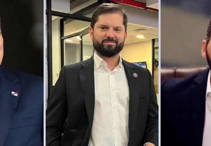 Mandatarios: Laurentino Cortizo (Panamá), Gabriel Boric (Chile) y Nayib Bukele (El Savador). Foto: Instagram. 