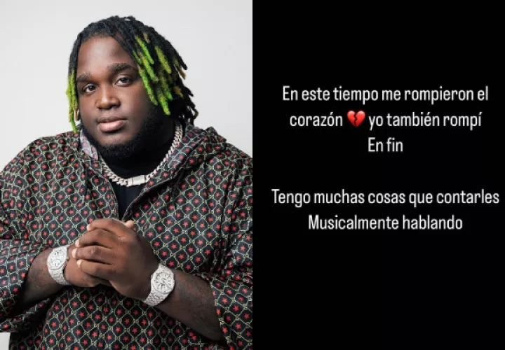 'Sech' y la historia que publicó en Instagram. Foto: Archivo / @sechmusic