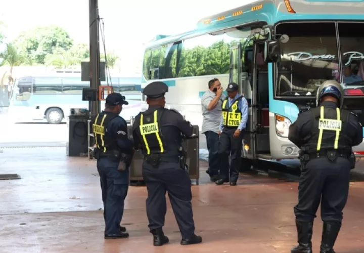 Los buses de la ruta Darién-Panamá prestan el servicio. Foto: ATTT