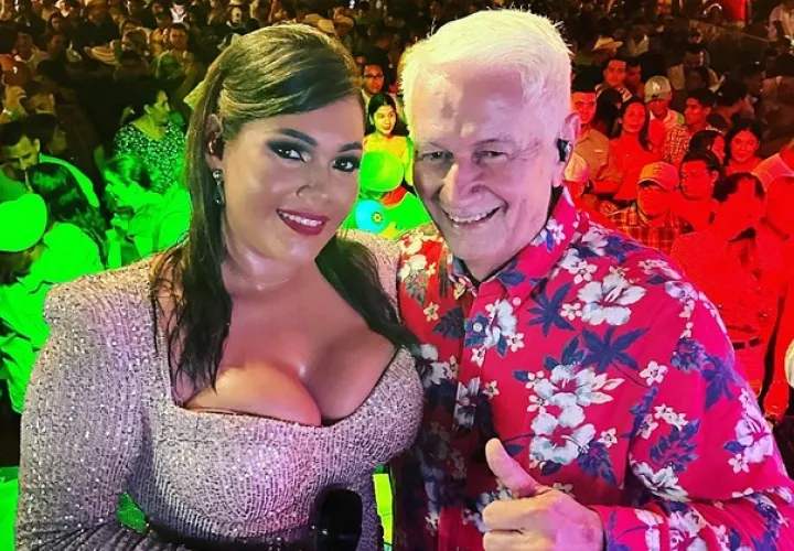Angélica de la Cruz y Ulpiano Vergara. Foto: @ulpianovoficial