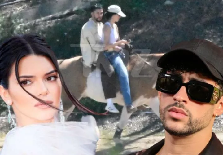 La más reciente escapada romántica de Kendall Jenner y Bad Bunny. Fotos: TMZ / Archivo