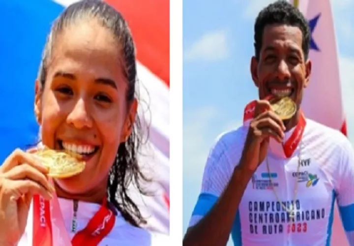 Wendy Ducreux y Christofer Jurado ganaron oro para Panamá en la prueba contrarreloj femenina y masculina, respectivamente Foto:Fepaci