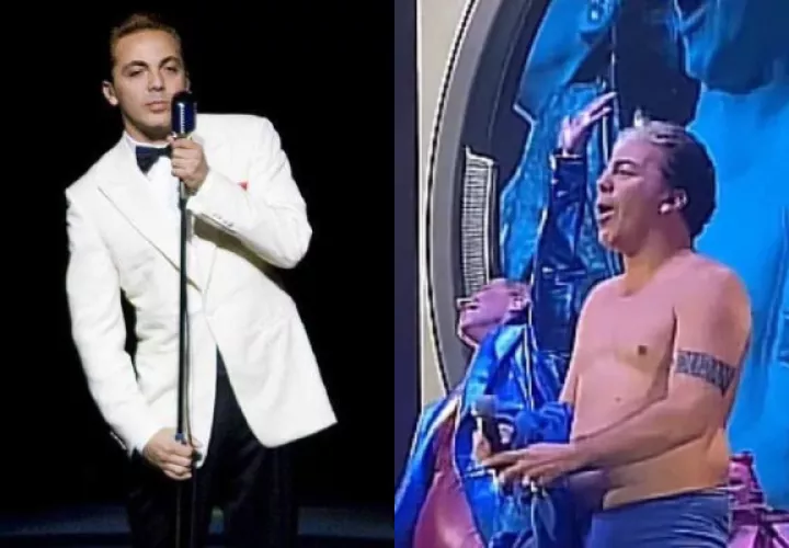 Cristian Castro durante el 'show'. Fotos: Archivo / Redes Sociales