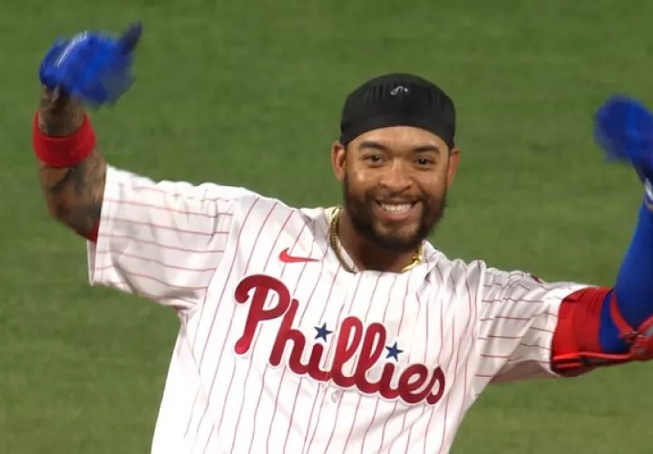 Edmundo Sosa llegó el año pasado a los Filis. Foto: MLB
