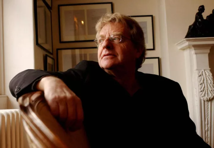 Fotografía del presentador de televisión Jerry Springer. Foto: EFE / Chris Young