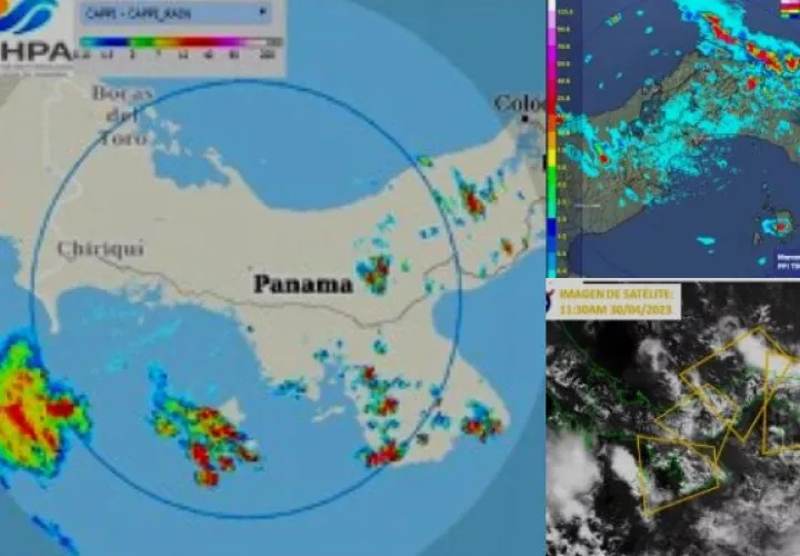 El Instituto de Meteorología e Hidrología de Panamá (IMHPA) emitió un aviso por lluvias. Foto: Cortesía
