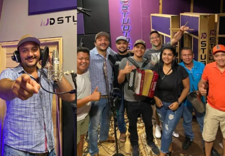 Lucho Pérez y  'Los líderes musicales'. Fotos: Instagram
