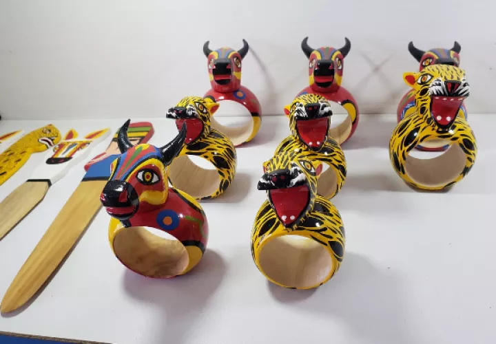 Algunas de las creaciones de Luis Pertuz. Foto: Fanny Arias