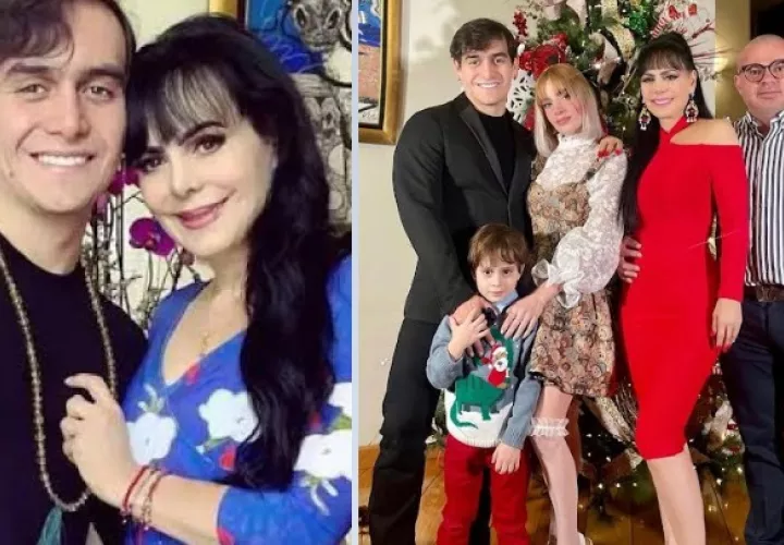 Maribel Guardia junto a su esposo, su hijo y su nuera. Fotos: Instagram