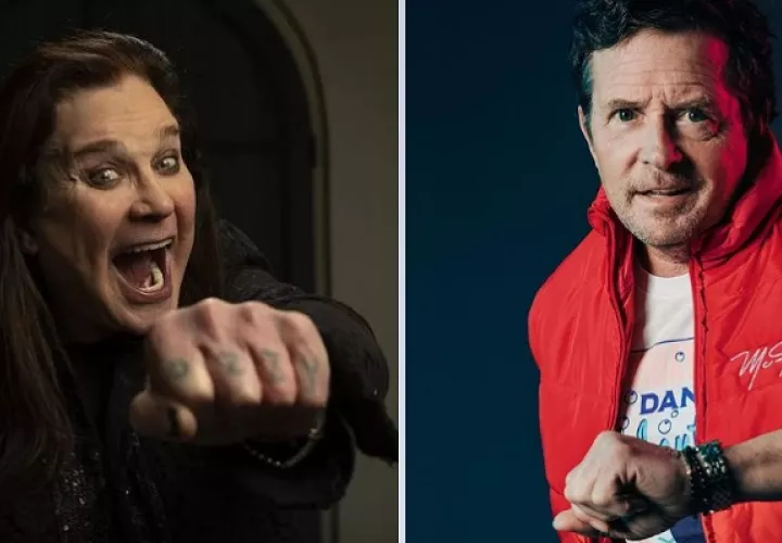 Ozzy Osbourne y Michael J. Fox. Foto: Instagram