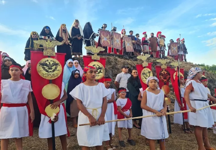 Miles de dólares se invierten para la realización de la Semana Santa Viviente en Pesé. Foto. Thays Domínguez