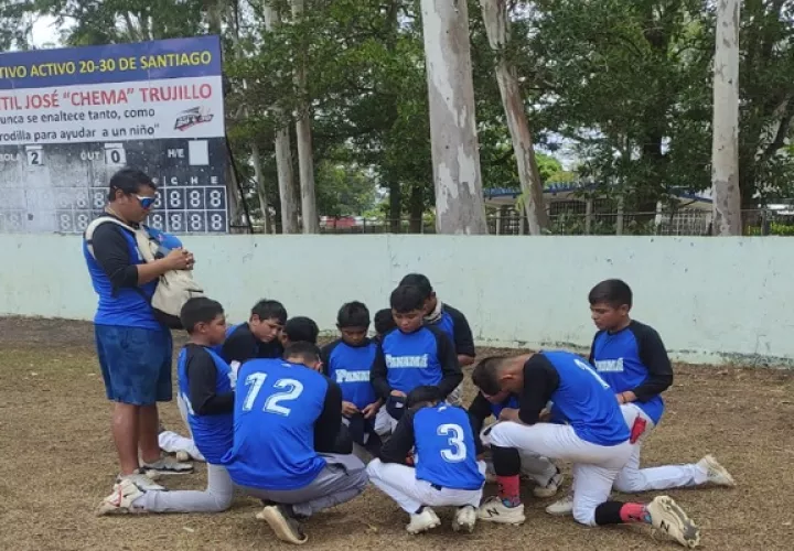Panamá (Veraguas) previo en los entrenamientos. 