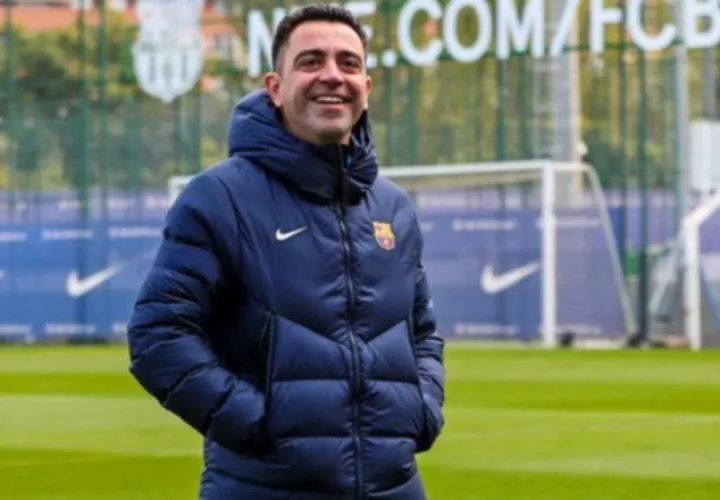 Xavi Hernández, técnico del Barcelona. Foto: Twitter