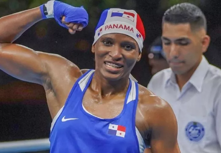 Atheyna Bylon, figura del seleccionado panameño de boxeo. Foto: Fedebop