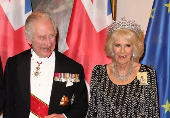 El rey Carlos III de Gran Bretaña y Camilla, la reina consorte. Foto: EFE