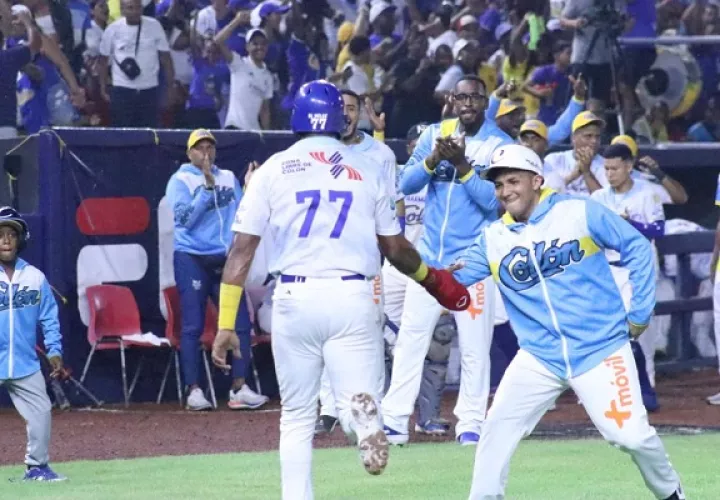 Colón tiene la ventaja en la serie final del béisbol mayor. Foto: Fedebeis