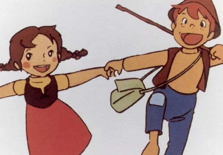 Una escena de los dibujos animados 'Heidi'. Foto: EFE