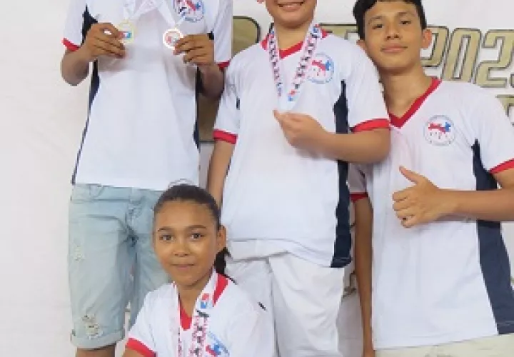 Yohan Sánchez, Einar López, Ander López y Marilú Muñoz. Foto: Cortesía