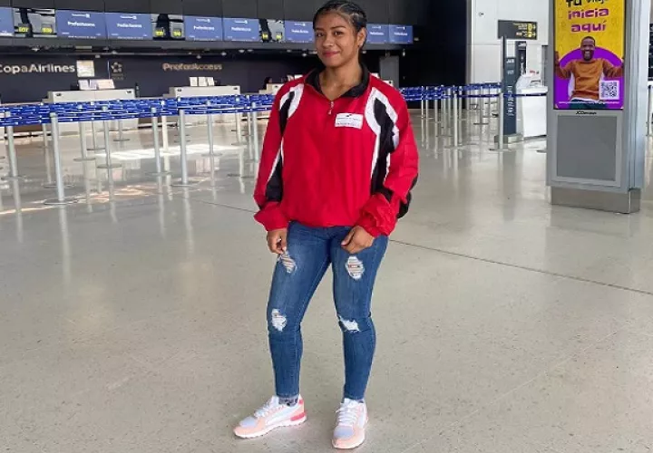 Irichelle Vargas, luchadora de Panamá. Foto: Cortesía