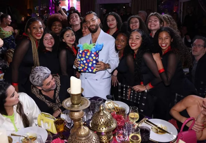 Maluma en a premiación. Foto: EFE