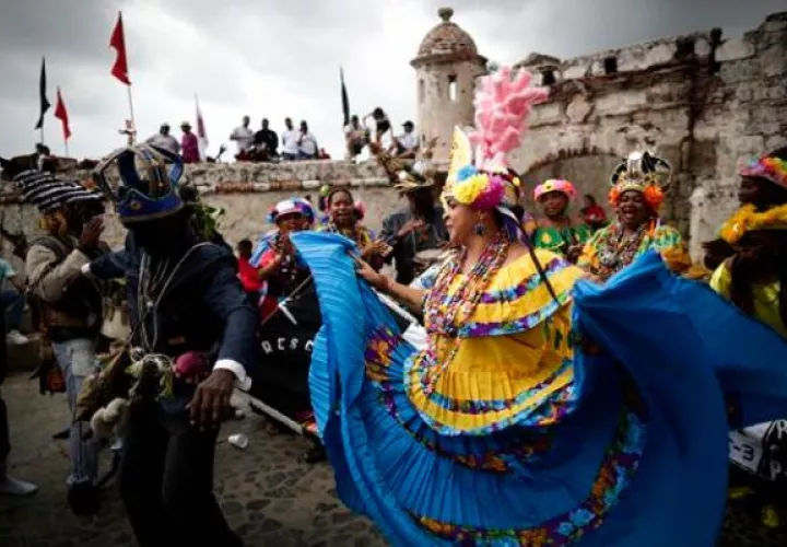 El Festival de Diablos y Congos “A la cacería del diablo” en Portobelo, Colón. Foto: EFE