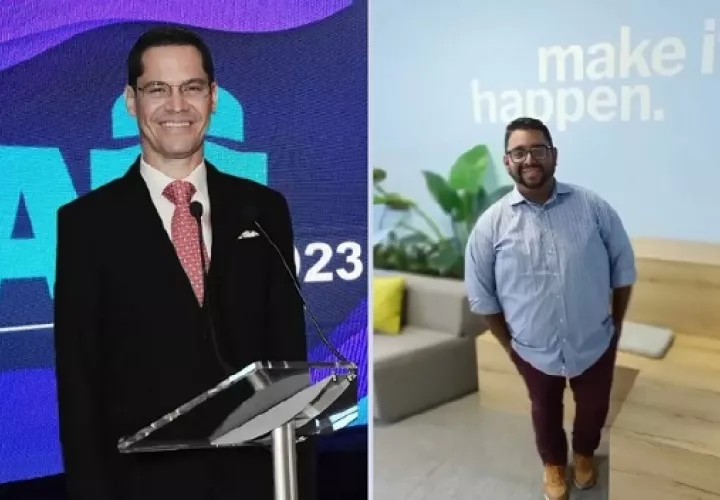 José Bravo, en Comunicador en Positivo y Nefthaly Montegro, en Agente de Cambio. Fotos: Instagram